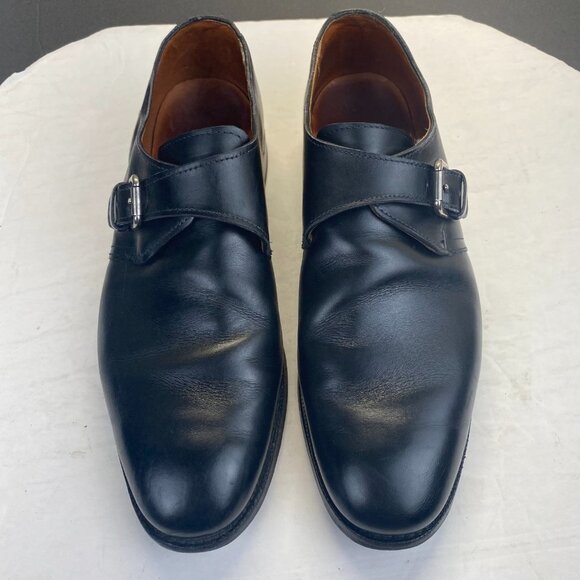 Allen Edmonds Warwick Black Plymouth Single Monk Straps Size 10 5750 USA,Mens - Picture 11 of 12